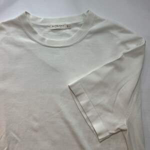 Suitsupply White Cotton Silk Knit Crewneck T-Shirt Size L